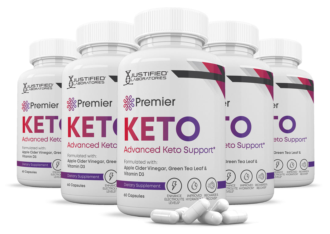 5 bottles of Premier Keto ACV Pills 1275MG