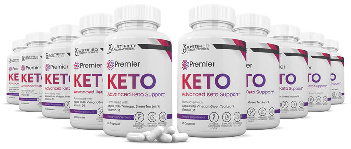 10 bottles of Premier Keto ACV Pills 1275MG