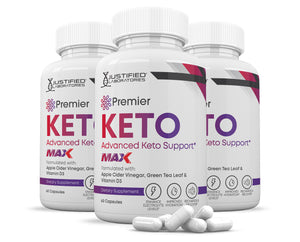 3 bottles of Premier Keto ACV Max Pills 1675MG