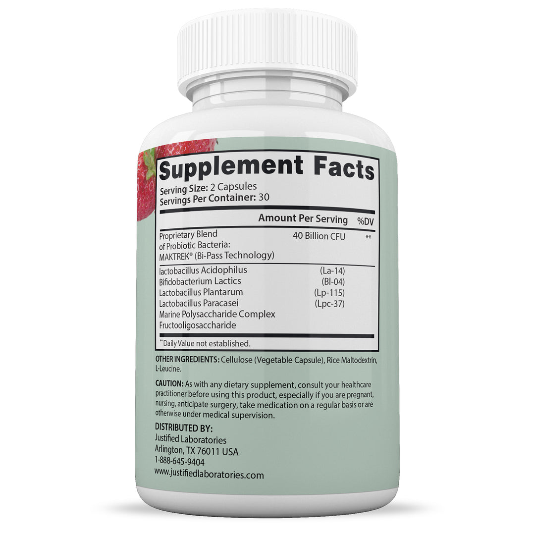 Supplement Facts of ProDentim Max 40 Billion CFU