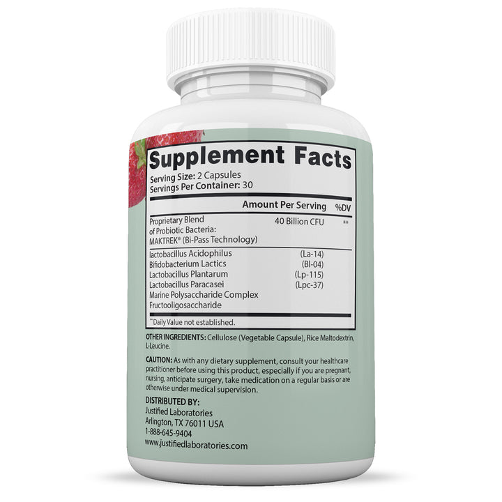 Supplement Facts of ProDentim Max 40 Billion CFU