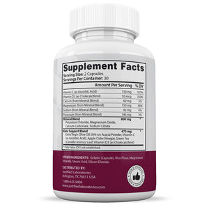 Supplement Facts of ProFast Keto ACV Pills 1275MG
