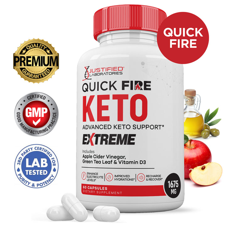 Quick Fire Keto ACV Extreme Pills 1675MG