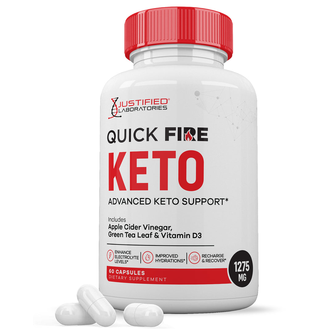 1 Bottle Quick Fire Keto ACV Pills 1275MG