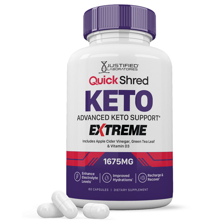Quick Shred Keto ACV Extreme Pills 1675MG 1 bottle