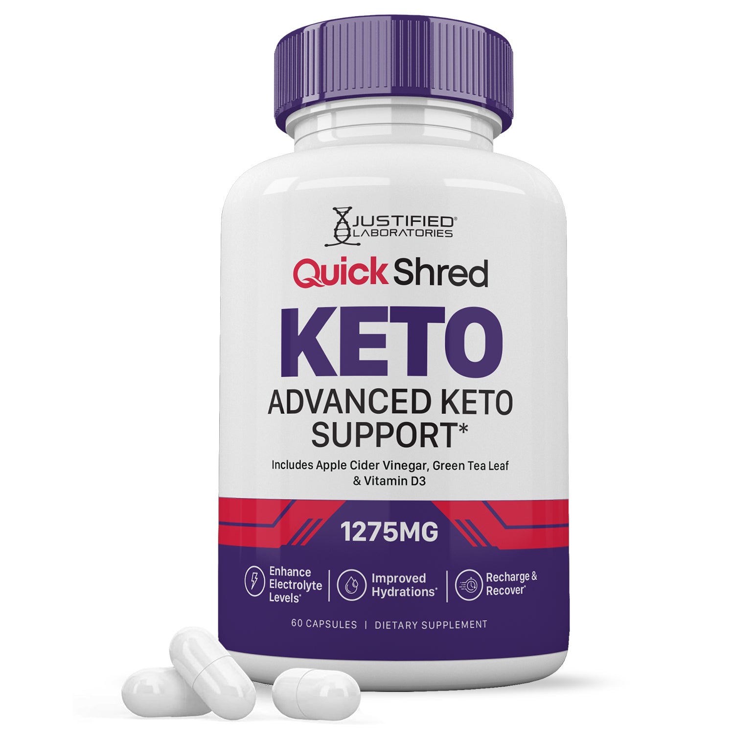 Quick Shred Keto ACV Pills 1275MG 1 bottle