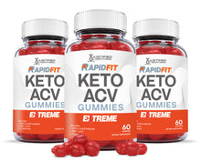Load image into Gallery viewer, 3 bottles of 2 x Stronger RapidFit Keto ACV Gummies 2000mg