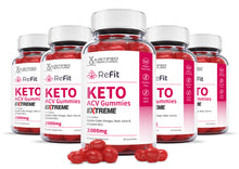 Load image into Gallery viewer, 5 bottles of 2 x Stronger ReFit Keto ACV Gummies Extreme 2000mg