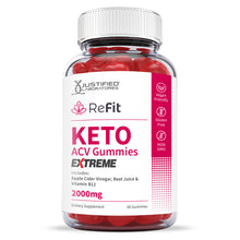 Load image into Gallery viewer, Front facing image of 2 x Stronger ReFit Keto ACV Gummies Extreme 2000mg