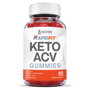 front facing of Rapid Fit Keto ACV Gummies