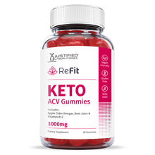 Load image into Gallery viewer, front facing of ReFit Keto ACV Gummies 1000MG
