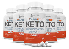 Load image into Gallery viewer, 5 bottles of Rapid Fit Keto ACV Max Pills 1675MG