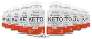 10 bottles of Rapid Fit Keto ACV Max Pills 1675MG