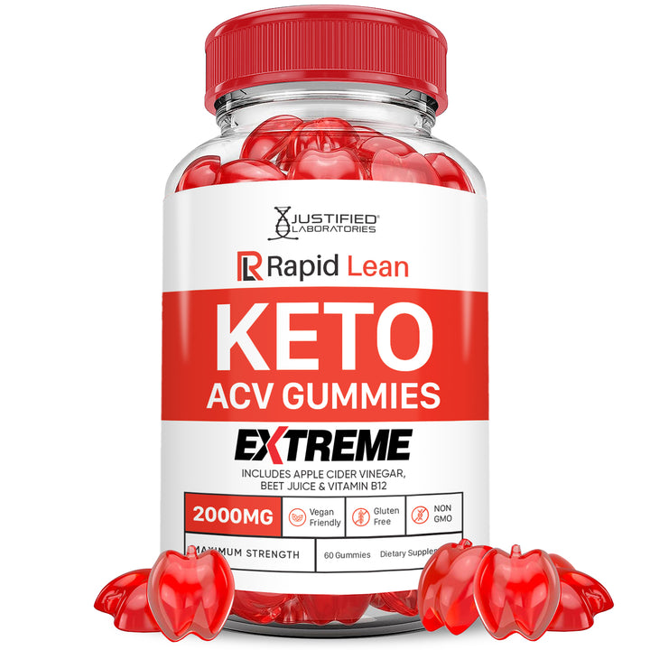 1 bottle Rapid Lean Keto ACV Gummies Extreme 2000mg