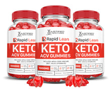 Laden Sie das Bild in den Galerie-Viewer, 3 bottles Rapid Lean Keto ACV Gummies 1000MG