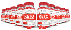 10 bottles Rapid Lean Keto ACV Gummies 1000MG