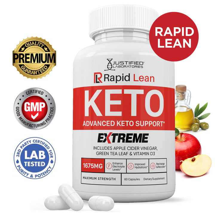 Rapid Lean Keto ACV Extreme Pills 1675MG