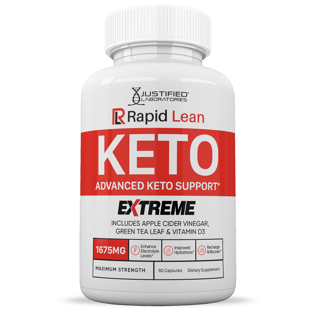 Front of Rapid Lean Keto ACV Extreme Pills 1675MG
