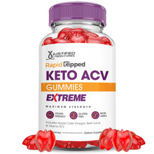 Laden Sie das Bild in den Galerie-Viewer, 1 bottle Rapid Ripped Keto ACV Gummies Extreme 2000mg