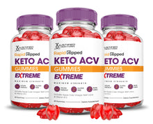 Cargar imagen en el visor de la Galería, 3 bottles Rapid Ripped Keto ACV Gummies Extreme 2000mg