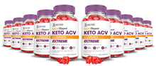 Cargar imagen en el visor de la Galería, 10 bottles Rapid Ripped Keto ACV Gummies Extreme 2000mg