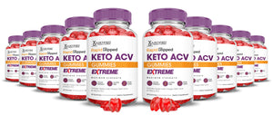 10 bottles Rapid Ripped Keto ACV Gummies Extreme 2000mg