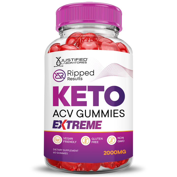 Front of Ripped Results Keto ACV Gummies Extreme 2000mg