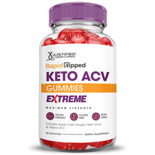 Cargar imagen en el visor de la Galería, Front of  Rapid Ripped Keto ACV Gummies Extreme 2000mg