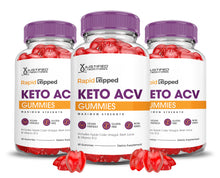 Load image into Gallery viewer, 3 bottles Rapid Ripped Keto ACV Gummies 1000MG