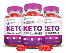 Load image into Gallery viewer, 3 bottles Ripped Results Keto ACV Gummies 1000MG