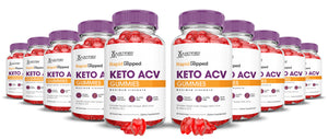 10 bottles Rapid Ripped Keto ACV Gummies 1000MG