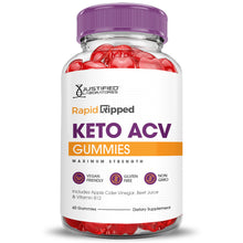 Load image into Gallery viewer, Front of  Rapid Ripped Keto ACV Gummies 1000MG