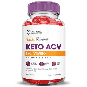 Front of  Rapid Ripped Keto ACV Gummies 1000MG