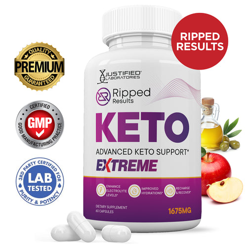 Ripped Results Keto ACV Extreme Pills 1675MG