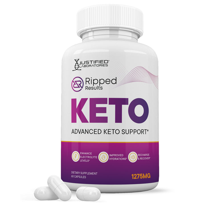 1 bottle of Ripped Results Keto ACV Pills 1275MG