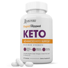 Load image into Gallery viewer, 1 bottle of Rapid Ripped Keto ACV Pills 1275MG
