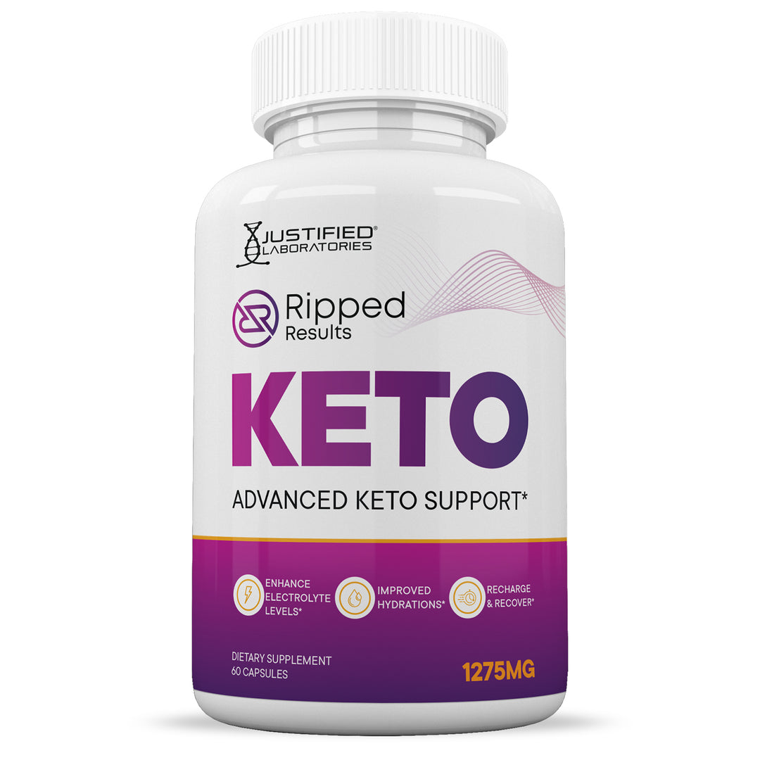 Front of Ripped Results Keto ACV Pills 1275MG