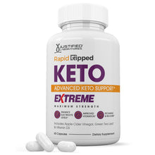 Load image into Gallery viewer, 1 bottle of Rapid Ripped Keto ACV Extreme Pills 1675MG