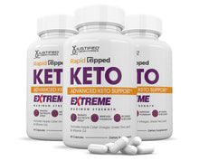 Load image into Gallery viewer, 3 Bottles of Rapid Ripped Keto ACV Extreme Pills 1675MG