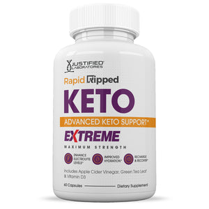 Front of Rapid Ripped Keto ACV Extreme Pills 1675MG