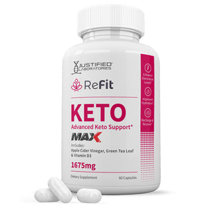 1 bottle of ReFit Keto ACV Max Pills 1675MG