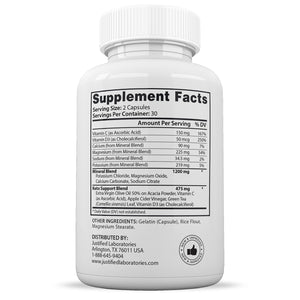 Supplement Facts of ReFit Keto ACV Max Pills 1675MG
