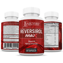 Load image into Gallery viewer, All sides of Reversirol Max Advanced Formula 1295MG