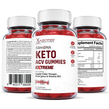 Load image into Gallery viewer, All sides of bottle for 2 x Stronger Slim DNA Keto ACV Gummies Extreme 2000mg