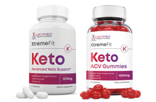 Cargar imagen en el visor de la Galería, 1 bottle of Xtreme Fit Keto ACV Gummies + Pills Bundle