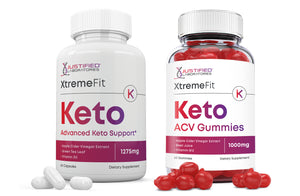 1 bottle of Xtreme Fit Keto ACV Gummies + Pills Bundle