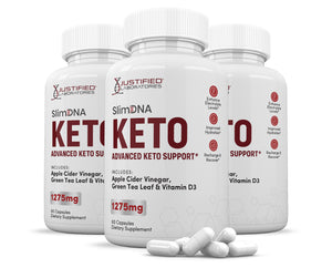 3 bottles of Slim DNA Keto ACV Pills 1275MG