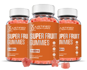 3 bottles of Superfruit Gummies 448MG