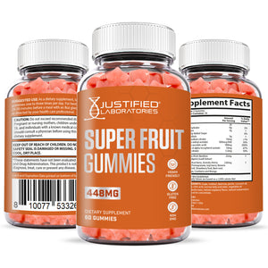 All sides of Superfruit Gummies 448MG