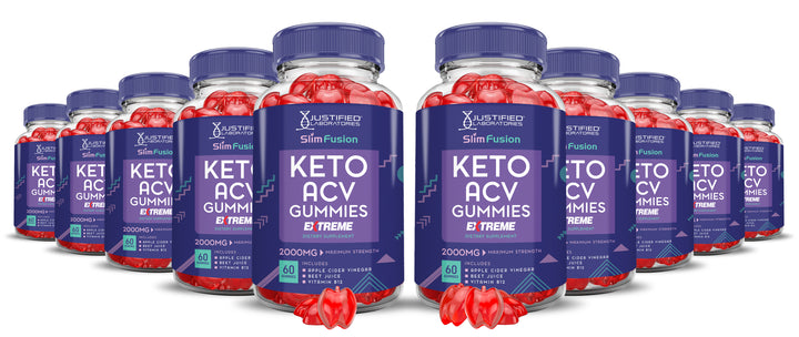 2 x Stronger Slim Fusion Keto ACV Gummies Extreme 2000mg